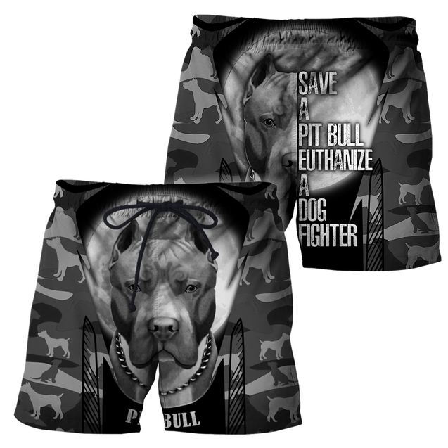 Save A Pit Bull Euthanize A Dog Fighter Hoodie Shirt for Men and Women DD10082005