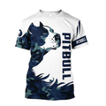 American Pitbull Terrier Blue Camo Unisex Shirts DD11022003