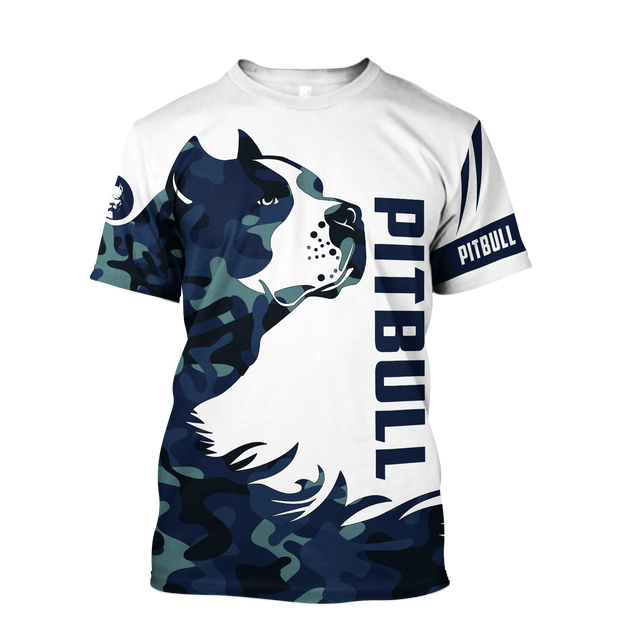 American Pitbull Terrier Blue Camo Unisex Shirts DD11022003