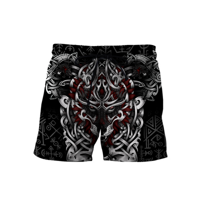 3D All Over Print Celtic Viking Wolf Hoodie DD08262002
