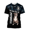 Pitbull 3d unisex shirt DD11022002