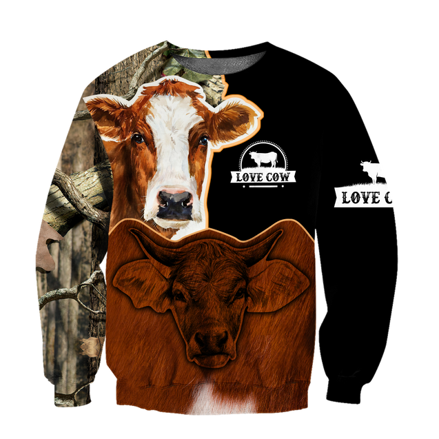 Cow 3d hoodie shirt for men and women DD10302002