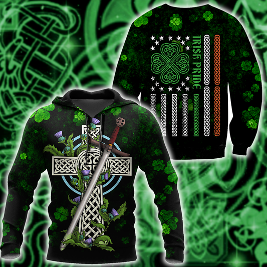 Irish St.Patrick day 3d hoodie shirt for men and women DD11032003