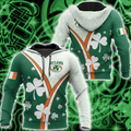 Irish St.Patrick day 3d hoodie shirt for men and women DD11032008