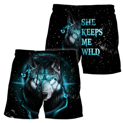 Wolf Hoodie She Keeps Me Wild DD10062002-MEI