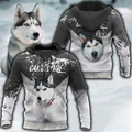 Husky 3d hoodie shirt for men and women DD10232001PT