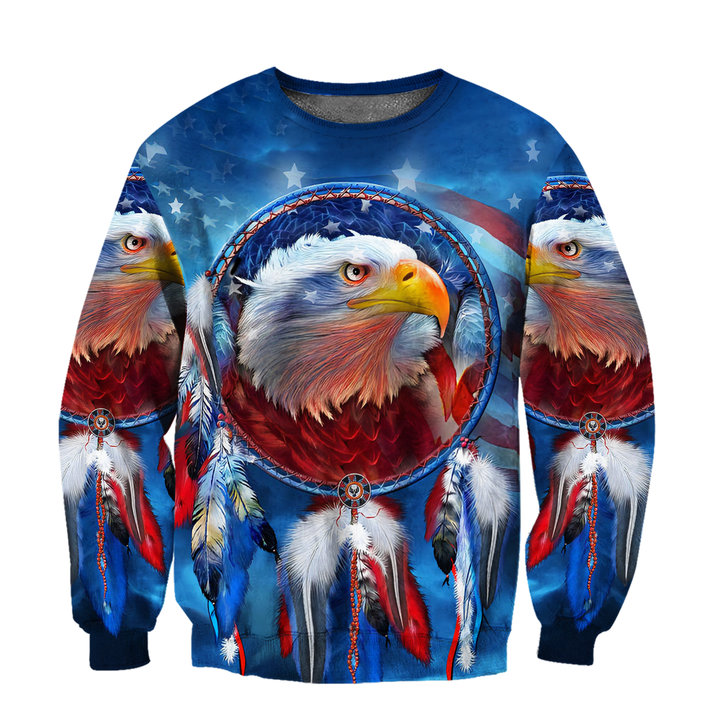 Eagle Dreamcatcher Native American Blue 3D All Over Printed Shirts DD09112003-LAM