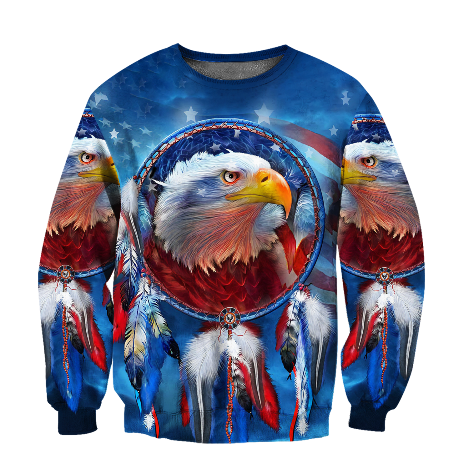Eagle Dreamcatcher Native American Blue 3D All Over Printed Shirts DD09112003-LAM