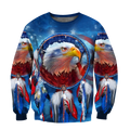 Eagle Dreamcatcher Native American Blue 3D All Over Printed Shirts DD09112003-LAM