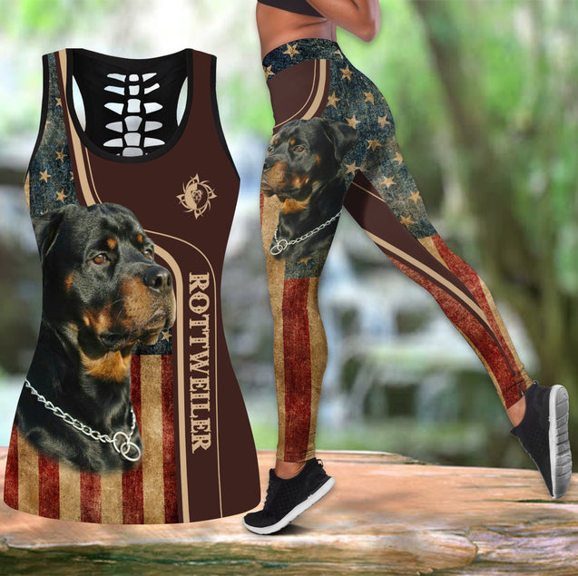 Rottweiler legging + hollow tank combo DD08012002S