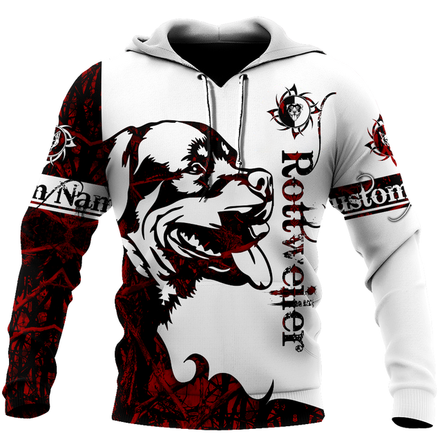 Rottweiler red custom 3d hoodie shirt for men and women DD08052002S