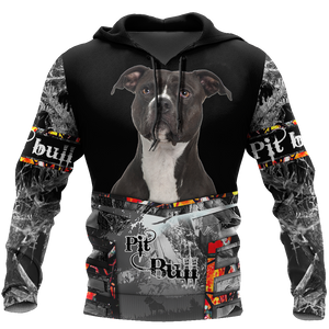 Pitbull 3d hoodie shirt for men and women DD10152001