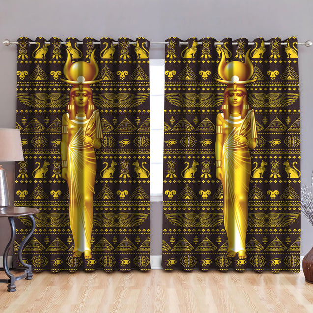 Ancient Egyptian Isis 3D Curtain DD08122002-LAM