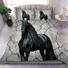 Black Horse Bedding Set HHT26062002-Quilt-TA-Twin-Vibe Cosy™