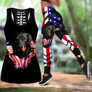 Rottweiler legging + hollow tank combo DD08012003S