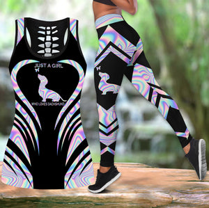 A Girl Love Dachshund Combo Tank + Legging DD09302001