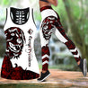 Red great pyrenees tattoos legging + hollow tank combo DD09222003