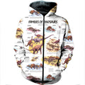 3D All Over Printed Dinosaurs Shirts And Shorts SHUL100909-3D All Over Printed Clothes-HP Arts-Zipped Hoodie-XS-Vibe Cosy™