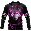 Galaxy Wolf He Keeps Me Safe Hoodie MEI