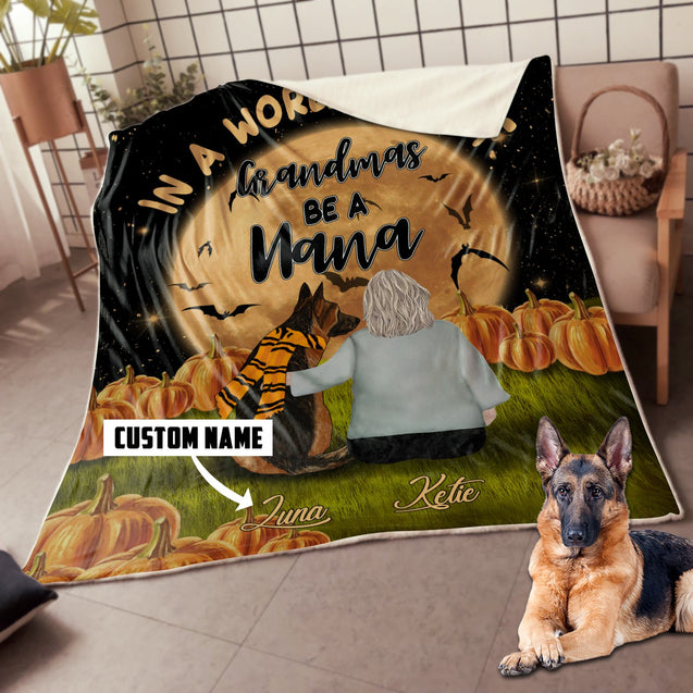 German shepherd- Be a nana blanket DD09032008