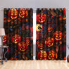 Pumkin Castle Magical Night Window Curtains