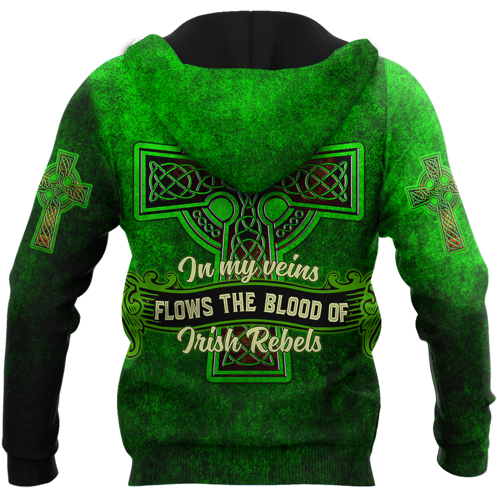 Irish St.Patrick day 3d hoodie shirt for men and women