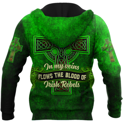 Irish St.Patrick day 3d hoodie shirt for men and women