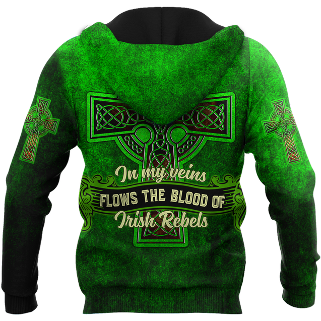 Irish St.Patrick day 3d hoodie shirt for men and women