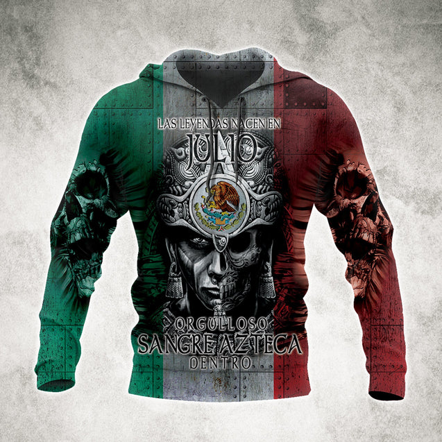 3D All Over Aztec Warrior Mexican 07 Hoodie - Amaze Style™-Apparel