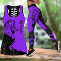Poodle tattoos legging + hollow tank combo DD08042010S1