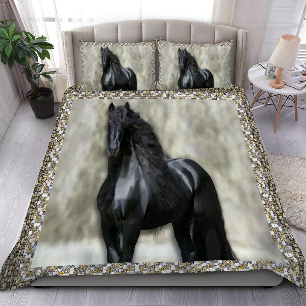 Black Horse Bedding Set HHT26062003-Quilt-TA-Twin-Vibe Cosy™