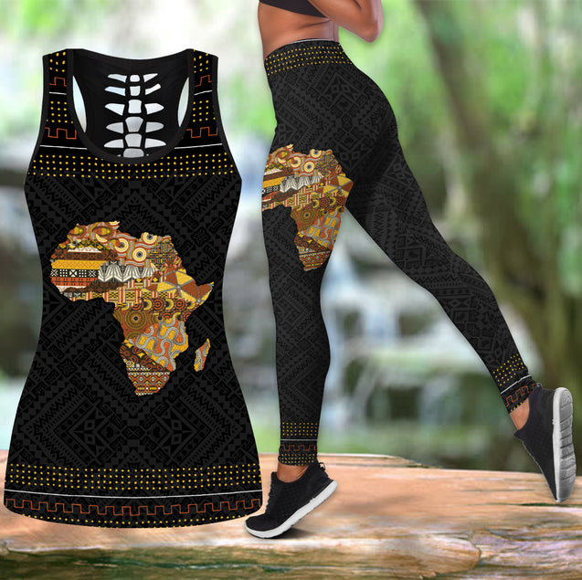 Africa Home Map Combo Tank + Legging DD08142002