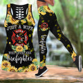 Sunflower Firefighter Wife Combo Tank + Legging DD09092002