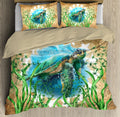 Cook Islands Sea Turtle Vintage Bedding Set-Bedding Set-Huyencass-Twin-Vibe Cosy™