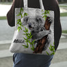 Koala Shopping Bags (Polyester fabric) NN6-TOTE BAGS-HP Arts-One Size-Aboriginal-Vibe Cosy™