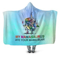 3D All Over Love Mamasaurus Hoodies Dress Leggings Blanket-Apparel-Khanh Arts-Hooded Blanket-Youth 49.6x59.05-Vibe Cosy™