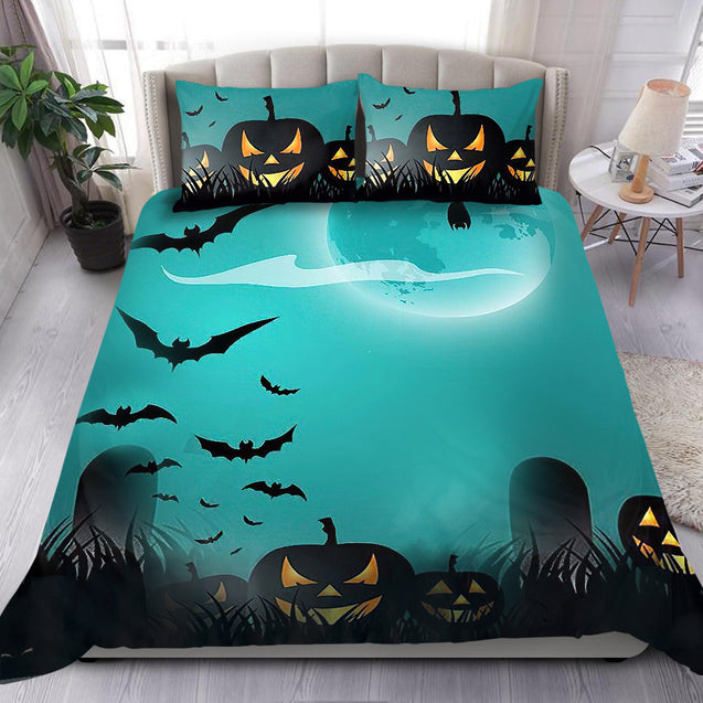 The Bat Pastel Night Halloween Bedding Set