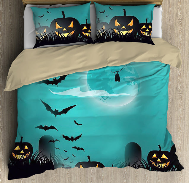 The Bat Pastel Night Halloween Bedding Set