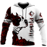 Pitbull red custom 3d hoodie shirt for men and women DD08052003S