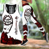 Pomeranian red tattoos legging + hollow tank combo DD09182001