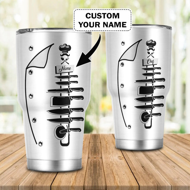 Customize Name Master Chef Steel Tumbler