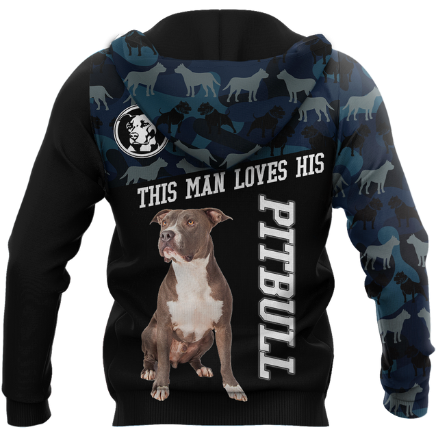 Pitbull 3d unisex shirt DD11022002