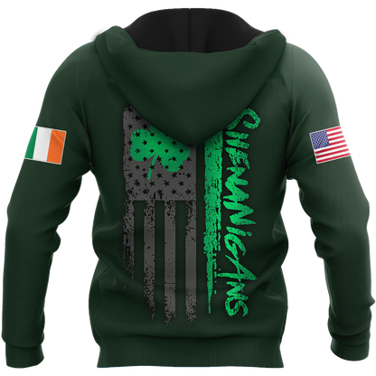 Irish St.Patrick day 3d hoodie shirt for men and women DD10302001