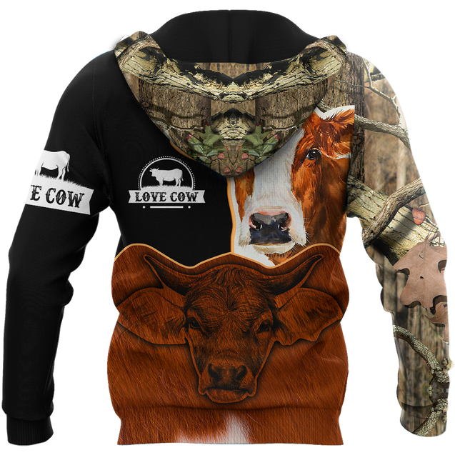 Cow 3d hoodie shirt for men and women DD10302002