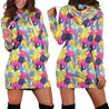 All Over Printing Cactus Color Hoodie Dress-Apparel-Phaethon-Hoodie Dress-S-Vibe Cosy™