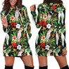 Major Mitchell’s Cockatoo Parrot and Flower Legging-Apparel-HbArts-Hoodie Dress-S-Vibe Cosy™