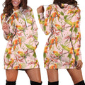 All Over Printing Sun Conure Parrot Hoodie Dress-Apparel-Phaethon-Hoodie Dress-S-Vibe Cosy™