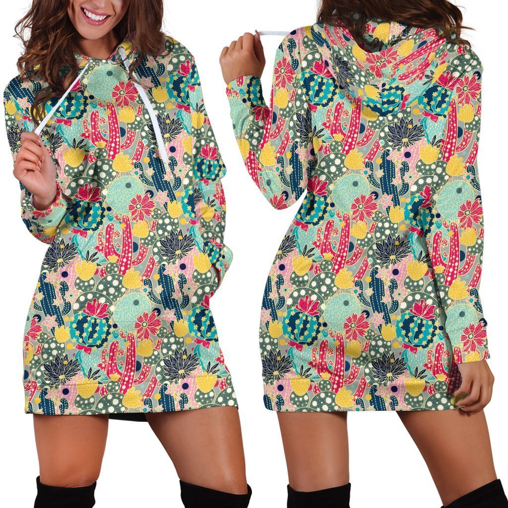 3D All Over Printing Many Cactus Legging-Apparel-NTH-Hoodie Dress-S-Vibe Cosy™