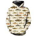 3D All Over Printed North American Fishes Shirts-Apparel-HP Arts-Hoodie-S-Vibe Cosy™