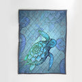 Hawaii Turtle Sea Quilt Blanket J9-QUILT BLANKETS-PodEz-Twin-Quilt Blanket-White-Vibe Cosy™